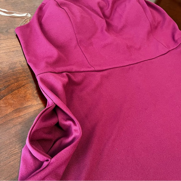 Speechless Halter Trendy Bow-Back A-Line Dress Magenta Fit & Flared Size 18 NWT - Picture 11 of 12